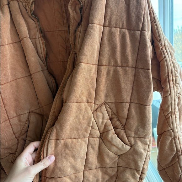 Free People Tan Quilted Jacket - Picture 2 of 5